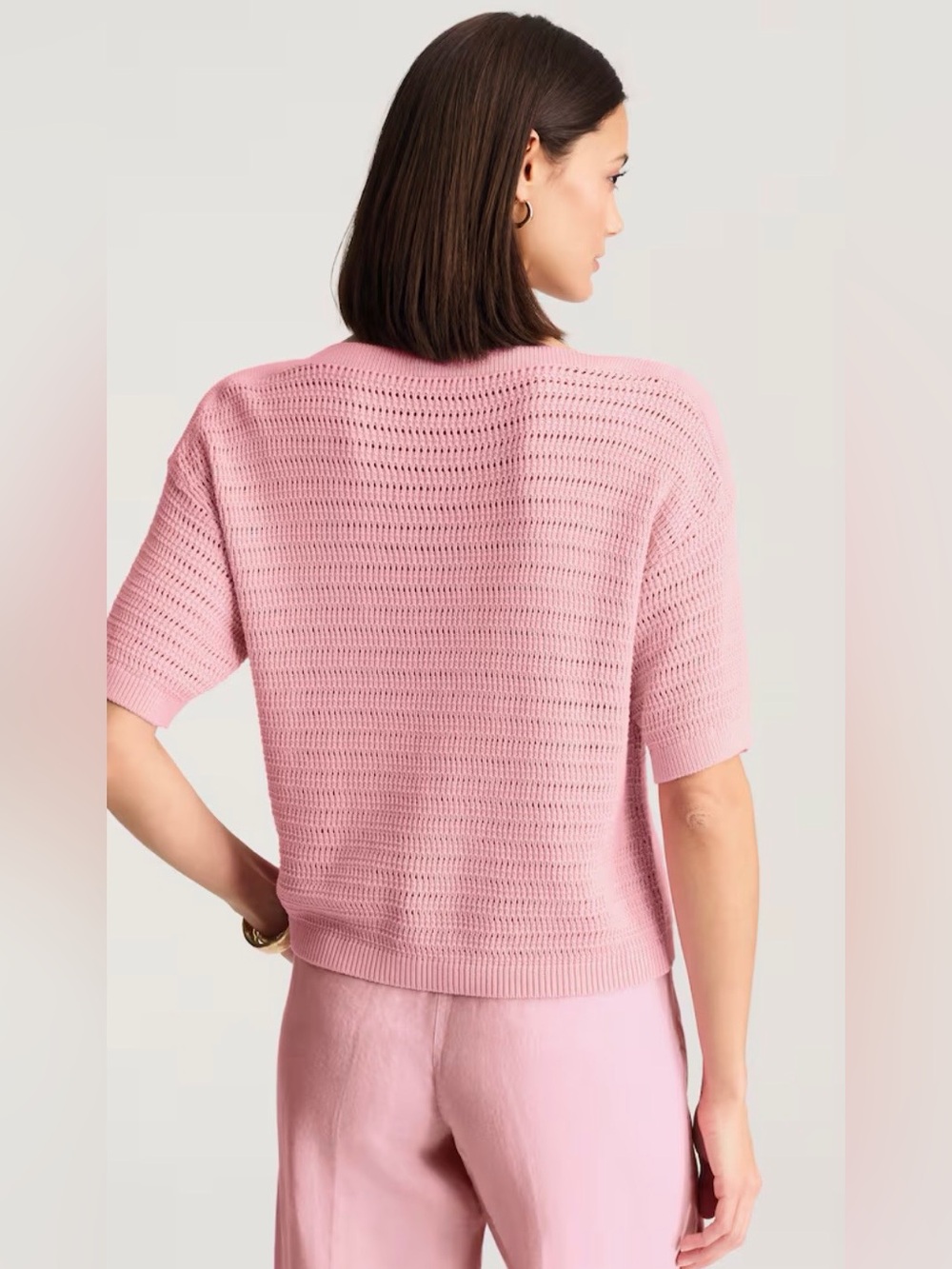 J JILL TEXTURED ELBOW SLEEVE SWEATER SIZE MEDIUM NWT! - Picture 2 of 7